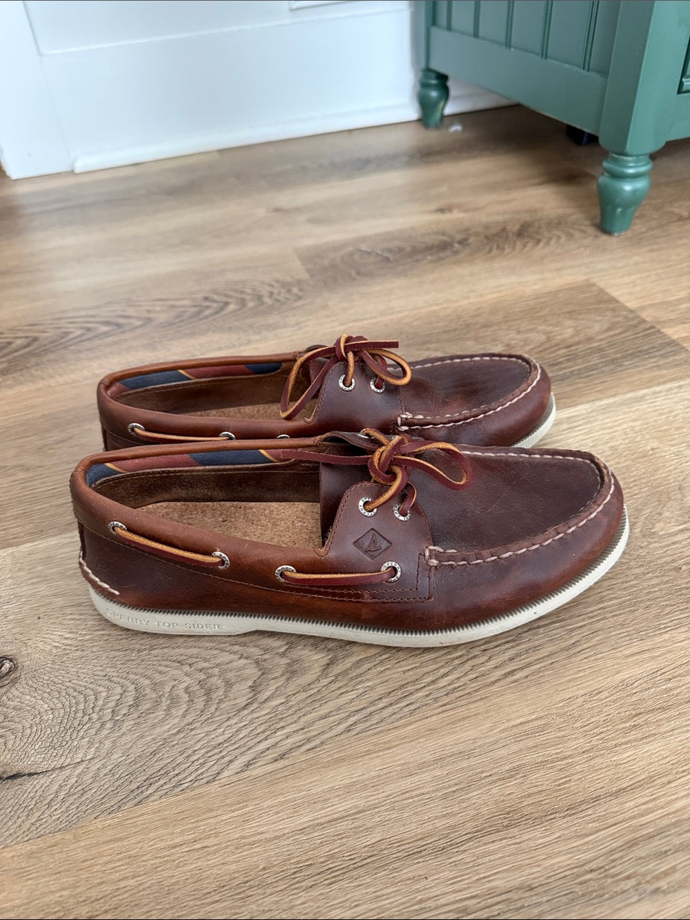 Men's Sperry Brown Leather Boat Shoes